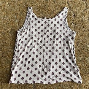 Aeropostale printed open back tank